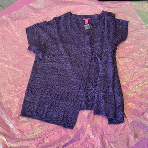 Woman Within Purple Knit Sweater